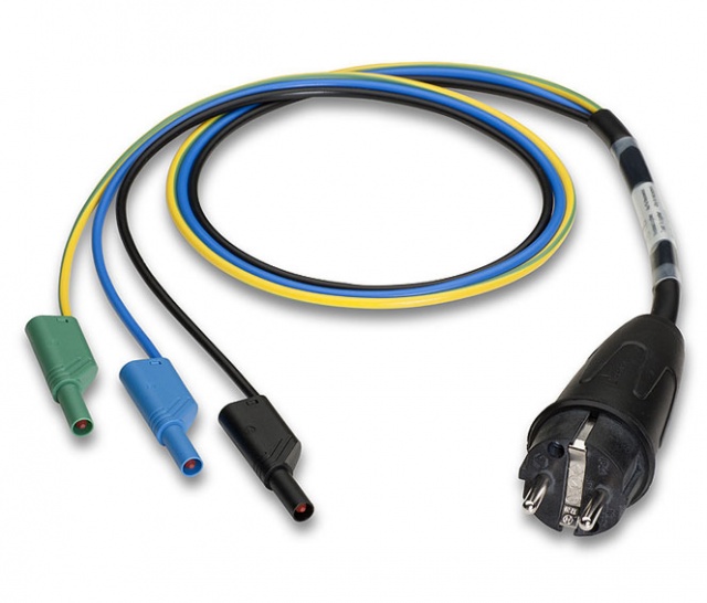 Benning Schutzkontaktstecker mit 4 mm Stecker