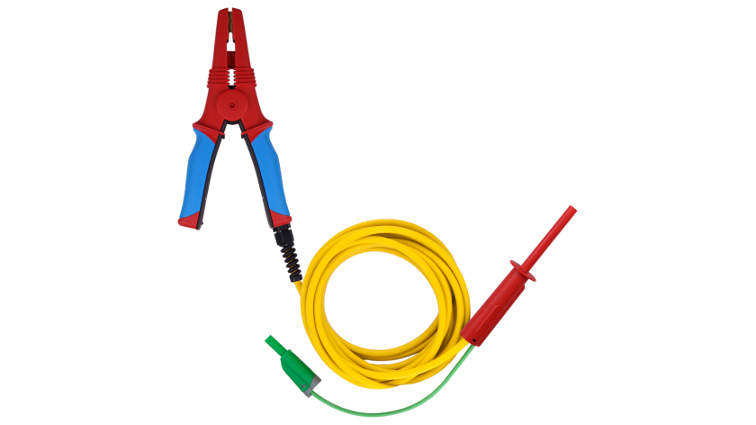 Metrel A 1823 RED 10 kV geschirmte Prüfleitung mit gr. HVX-Prüfklemme