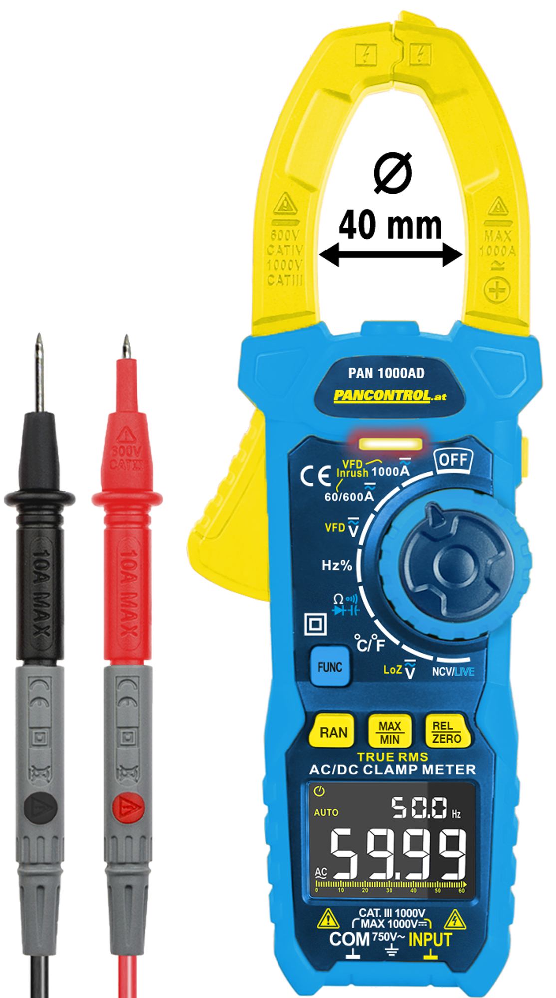 Pancontrol 1000AD Digitale Stromzange 1000 A
